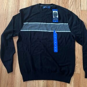 Nautica Men's Long Sleeve Sweater Black Size  large nwt